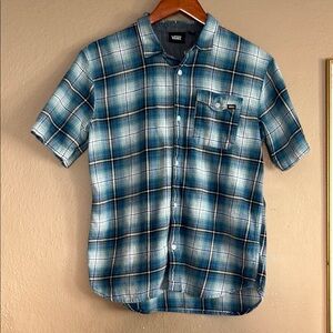 Vans Blue Plaid boy XL